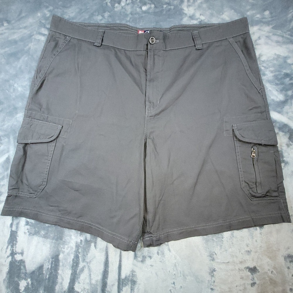 Chaps Mens Gray Ripstop Cargo‎ Shorts Size 46 Cotton Outdoor Casual Workwear